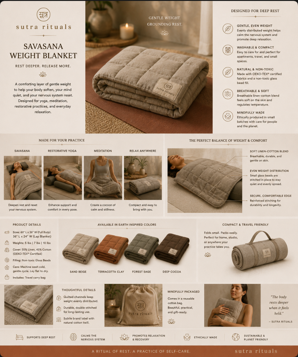 Sutra Savasana Weighted Blanket