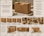 Sculptural Cork Yoga Block
