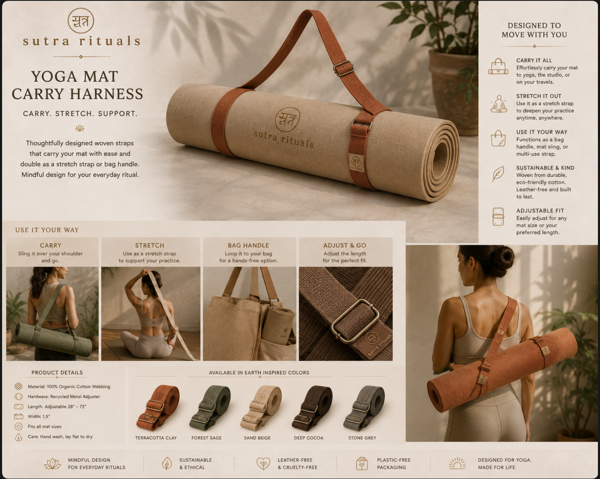 Yoga Mat Carry Harness