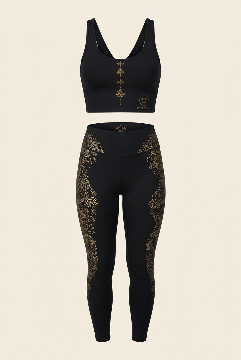 Black matching set