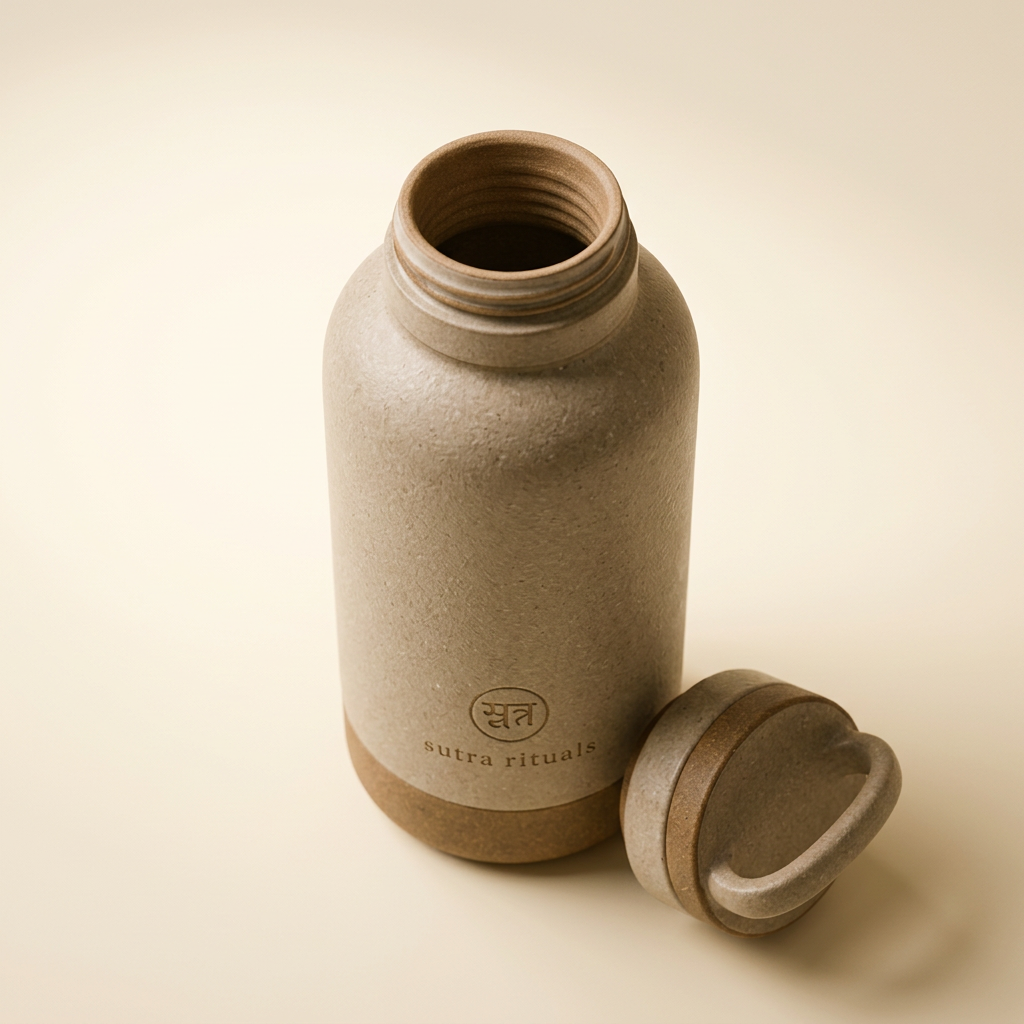 Ceramic Water Vessel lid and opening detail