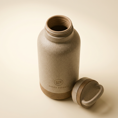 Ceramic Water Vessel lid and opening detail