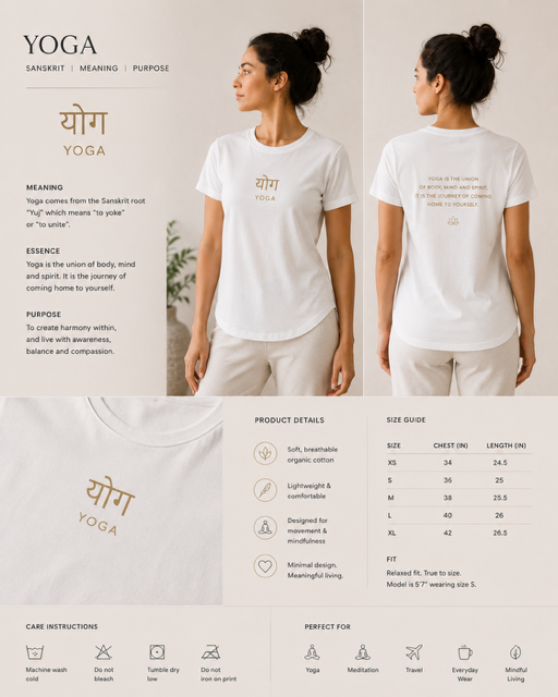 Sutra Yoga Sanskrit Tee