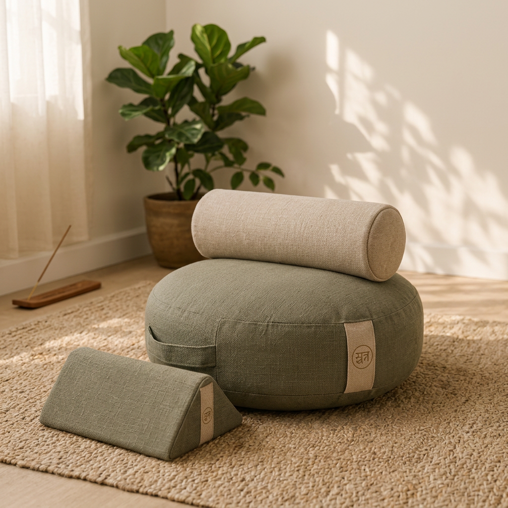 Meditation seat system in a calm meditation space