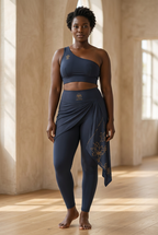 Padma set on a Black model in a yoga studio