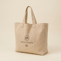 Sand Beige classic carryall tote