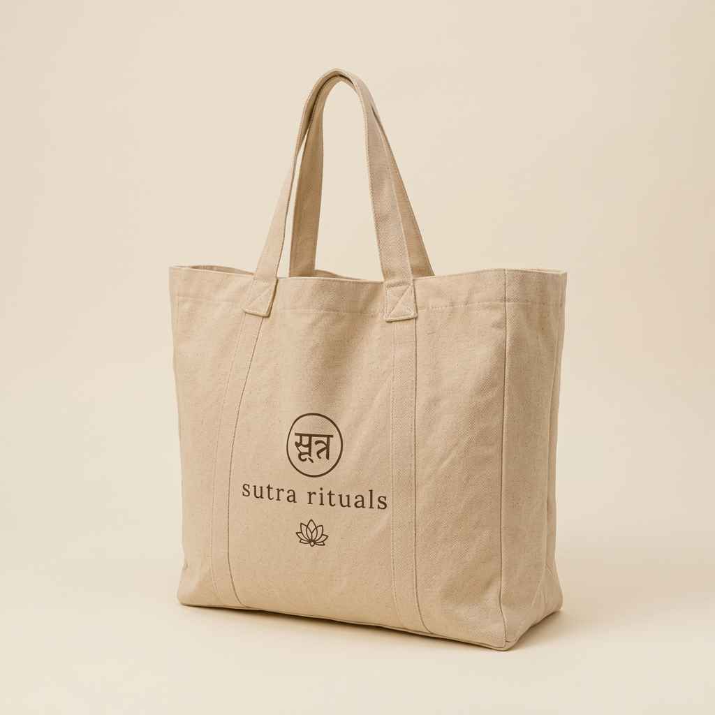 Sand Beige classic carryall tote
