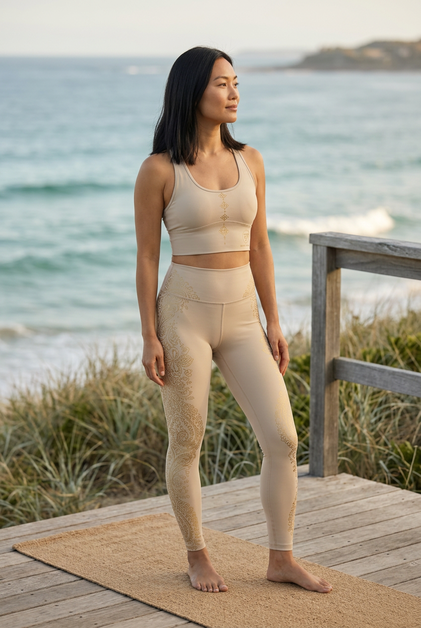 Sand set on a model on a coastal deck