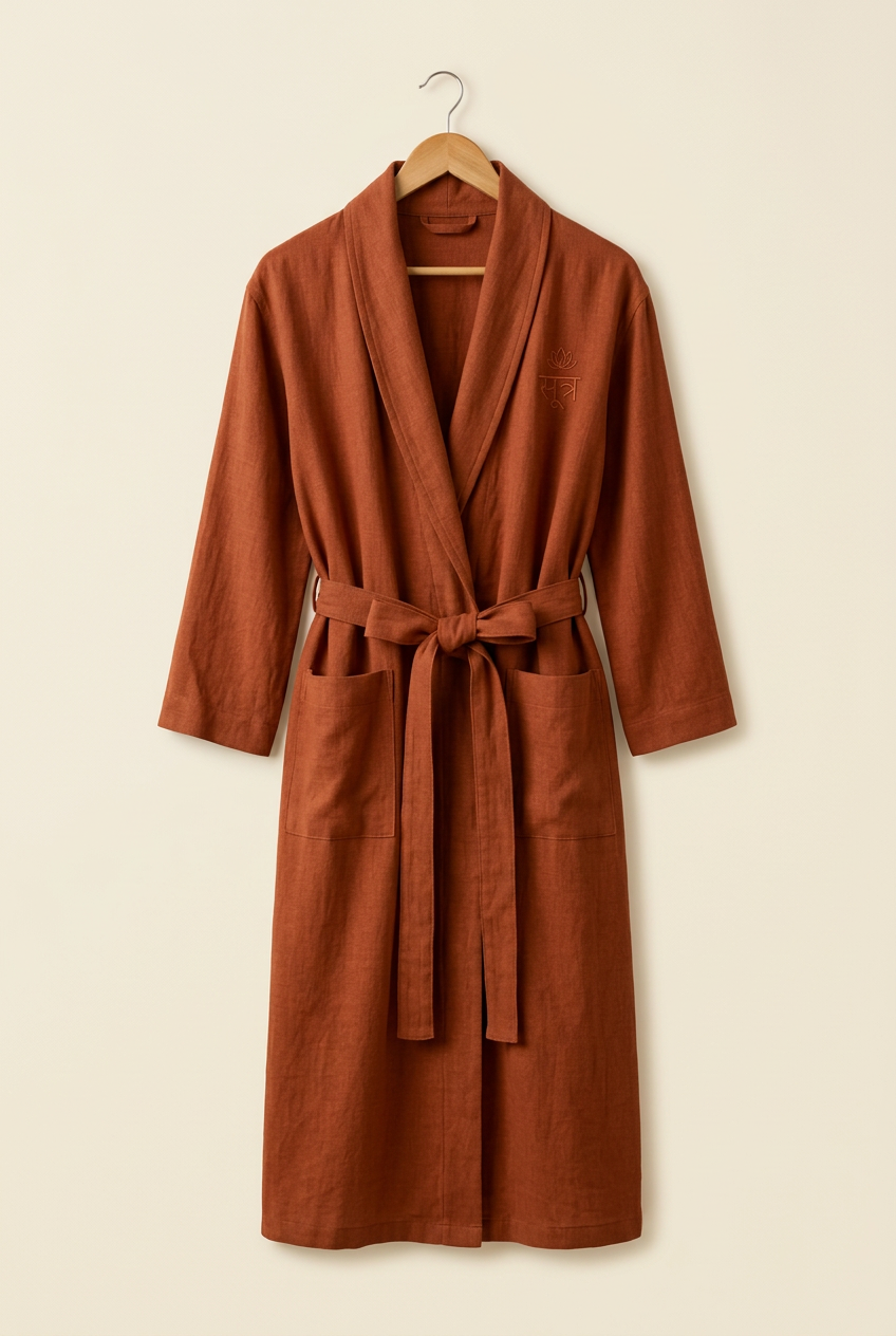 Terracotta Clay robe without a model
