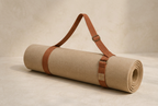Yoga Mat Carry Harness around a rolled mat