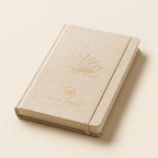 Yoga Practice Journal with natural linen cover