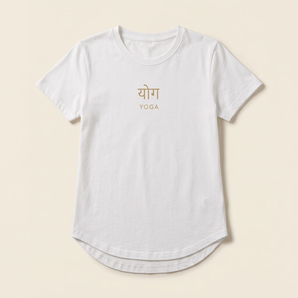 Yoga Sanskrit Tee front view